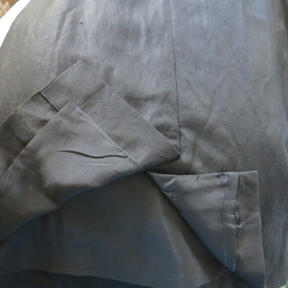 SAVANNAH Sleeveless Linen Dress Size 10 Women Sheath Mid Length Business Black - Picture 7 of 9